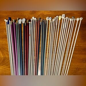 Knitting Needles 19 pair